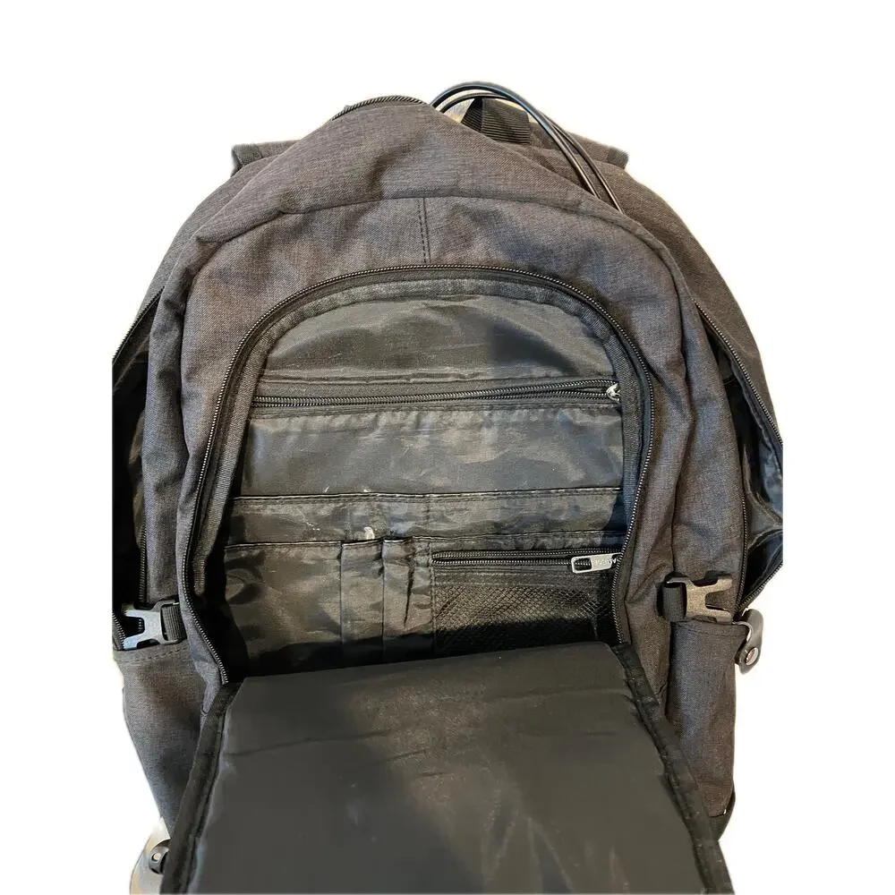 Ambor Black Computer Backpack - Picture 3 of 5